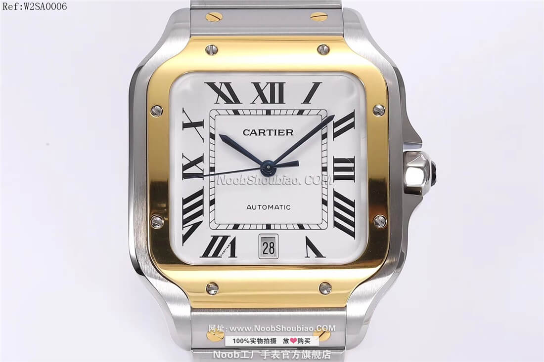 n厂Cartier 卡地亚 山度士 Santos 100 桑托斯 W2SA0006 